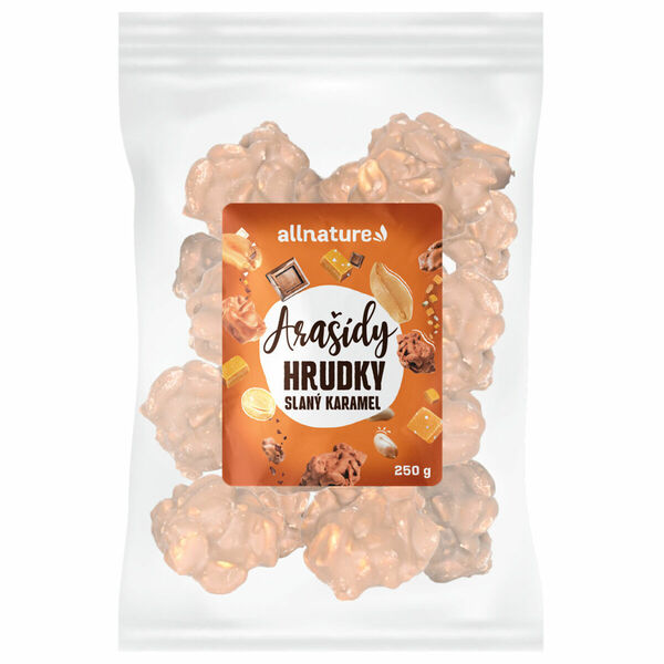 Allnature Arašídy hrudky ve slaném karamelu 250 g porovnat ceny