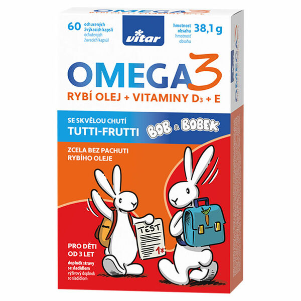 Vitar Kids Omega 3+vit.d+vit.e Cps.60 porovnat ceny