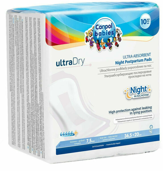 Canpol babies Vysoce absorpční tvarované vložky po porodu ULTRA DRY noční 10ks porovnat ceny