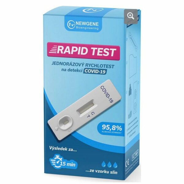 NEWGENE Antigenní jednorázový test ze slin 1 kus porovnat ceny