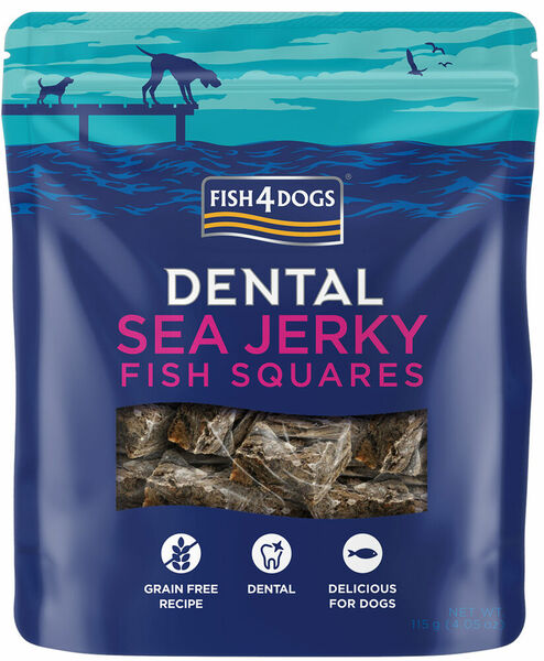 Fish4Dogs Dentální pamlsky pro psy mořská ryba - čtverečky 115 g porovnat ceny
