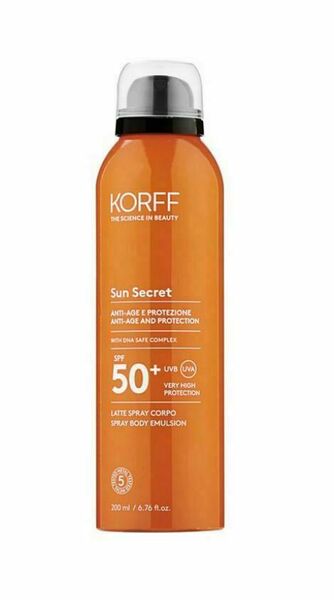 KORFF Sun Secret Tělové mléko ve spreji SPF50+ 200 ml porovnat ceny