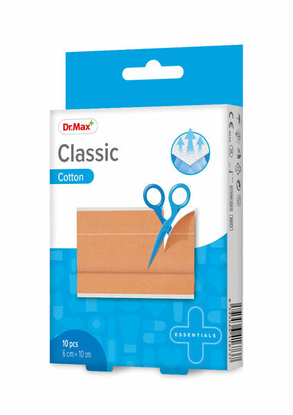 Dr.Max Classic Cotton 6 cm x 10 cm náplast 10 ks porovnat ceny