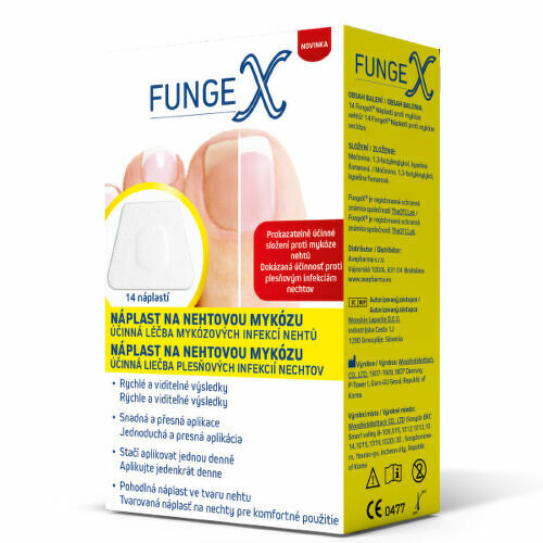 Fungex Náplast Na Nehtovou Mykózu 14ks porovnat ceny