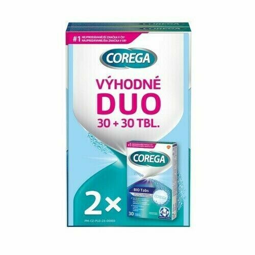 Corega Bio Tabs čistící Tablety Duo Tbl.2x30 porovnat ceny