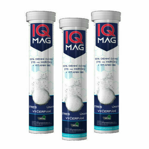 IQ Mag hořčík + B6 šumivé tablety 40+20 porovnat ceny