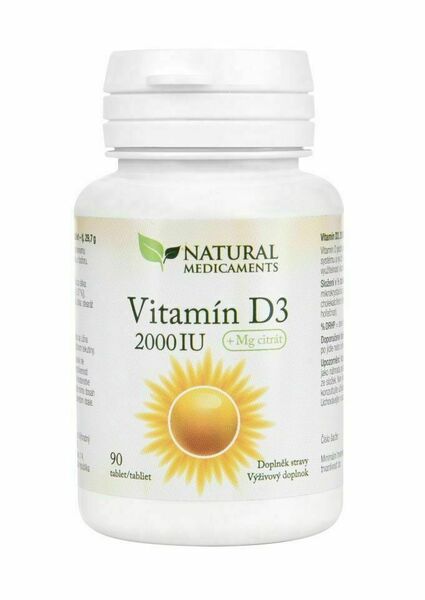Natural Medicaments Vitamín D3 2000 IU 90 tablet porovnat ceny