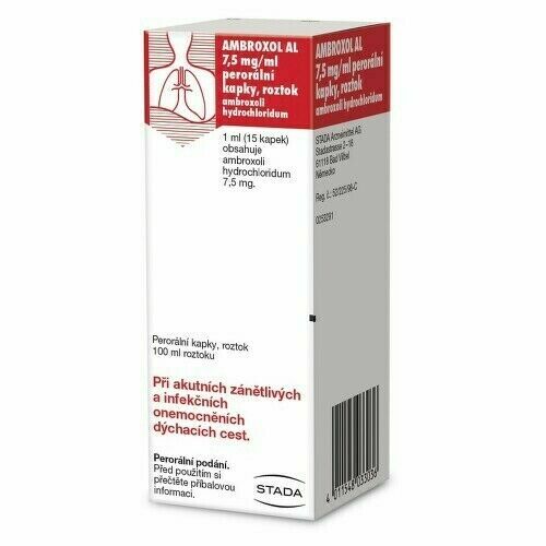 AMBROXOL AL 7,5MG/ML perorální kapky, roztok 100ML porovnat ceny