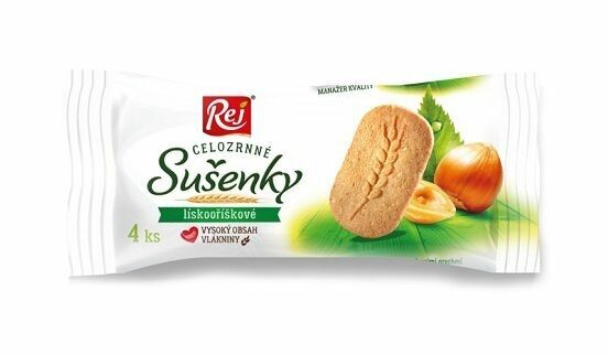 Rej  Sušenky celozrnné lískooříškové 34g porovnat ceny