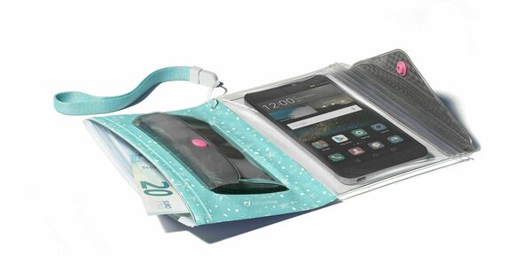 Cellularline Voděodolné pouzdro s peněženkou Voyager Pochette pro telefony do velikosti 5,2" zelené porovnat ceny