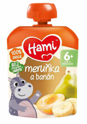 Hami ovocná kapsička Meruňka a banán 100g porovnat ceny