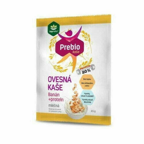 Prebio Ovesná Kaše Banán+protein 65g Topnatur porovnat ceny