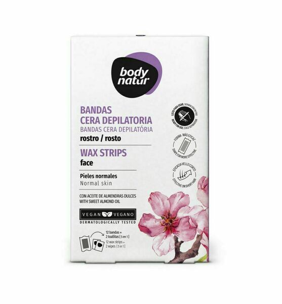 Body Natur Depilační pásky na obličej 12 ks + 2 ubrousky porovnat ceny