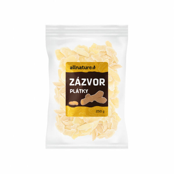 ALLNATURE Zázvor plátky 250 g porovnat ceny