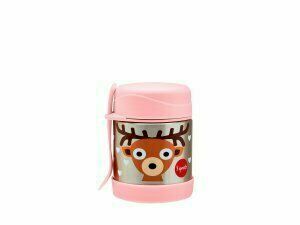 3 SPROUTS Stainless Steel Termoska na jídlo + vidlička Deer Pink porovnat ceny