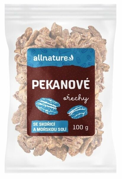 Allnature Pekanové ořechy se skořicí a mořskou solí 100g porovnat ceny