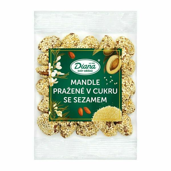 Diana Company Mandle pražené v cukru se sezamem 100g porovnat ceny