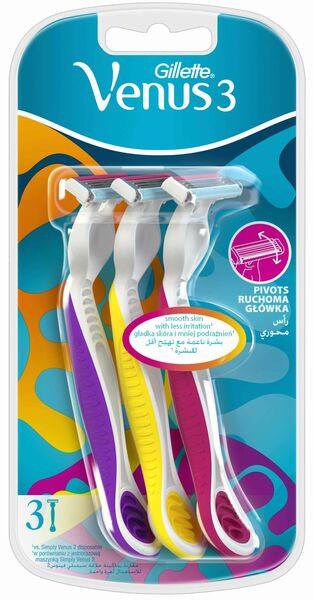 Gillette Venus  Simply Venus3 Plus pohotová holítka 3ks porovnat ceny