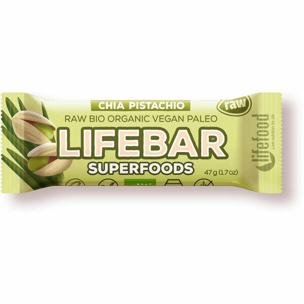 LIFEFOOD Superfoods s chia semínky a pistáciemi 47 g BIO porovnat ceny