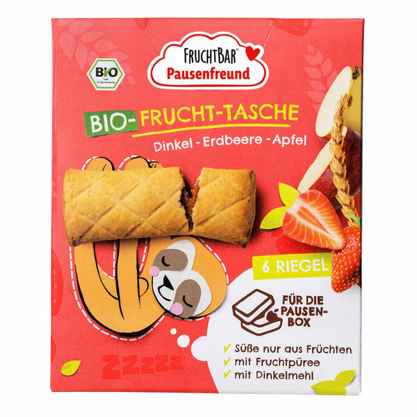 FruchtBar BIO Špaldové taštičky jahoda a jablko 6x22 g porovnat ceny