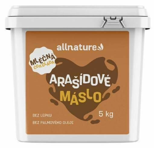 Allnature Arašídové máslo s mléčnou čokoládou 5kg porovnat ceny
