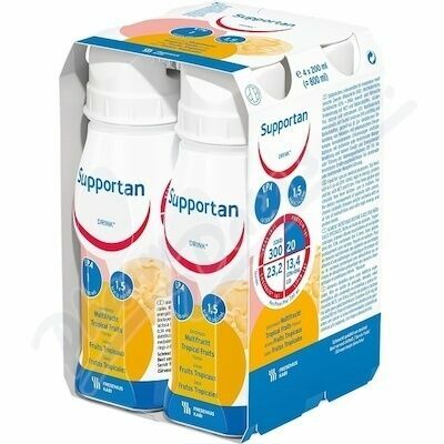 Supportan drink tropické ovoce por.sol.4x200ml porovnat ceny