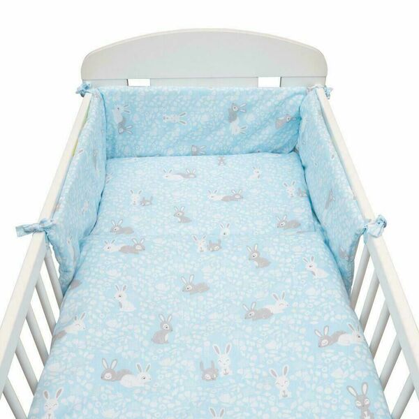 New Baby 3-dílné ložní povlečení 90/120 cm králíčci modré porovnat ceny