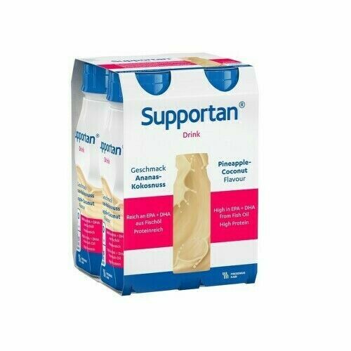 SUPPORTAN DRINK PŘÍCHUŤ ANANASOVO-KOKOSOVÁ perorální roztok 4X200ML porovnat ceny