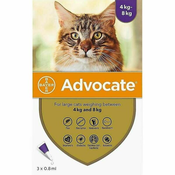 Advocate For Cats 4-8kg 3 x 0.8 ml porovnat ceny