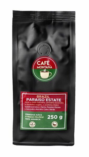 Café Montana Brazil Paraiso Estate zrnková káva 250 g porovnat ceny