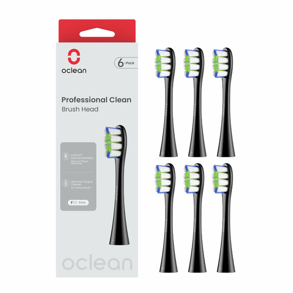 Oclean náhradní hlavice Professional Clean P1C5 B06 černé 6 ks porovnat ceny