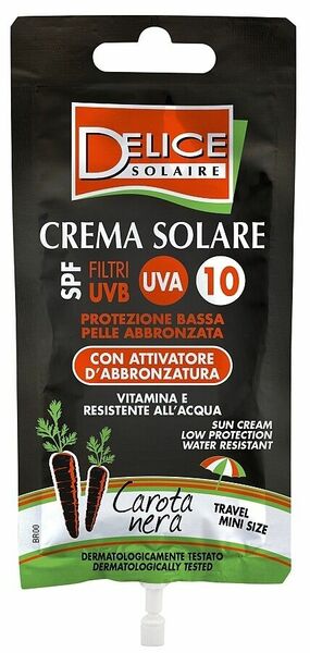 Delice Solaire Carota Nera opalovací krém s černou mrkví SFP10 UVA&UVB 50ml porovnat ceny