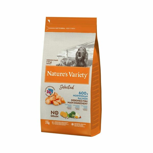 Nature's Variety Selected medium/maxi adult dog bez obilovin s lososem 2 kg porovnat ceny