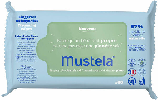 Mustela Čisticí ubrousky s organickým avodádem 60 ks porovnat ceny