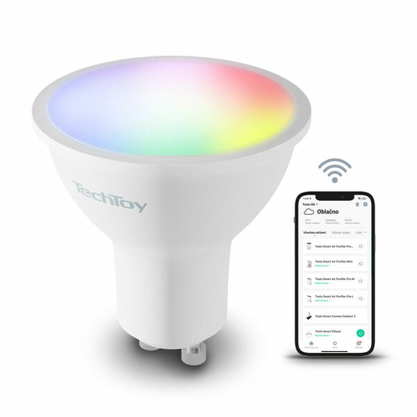 TECHTOY Smart Bulb RGB 4,5W GU10 chytrá žárovka porovnat ceny