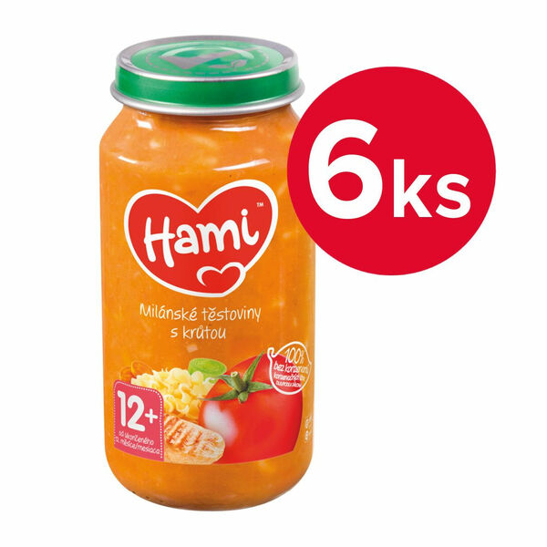 Hami Milánské těstoviny s krůtou 12m+ 6x250 g porovnat ceny