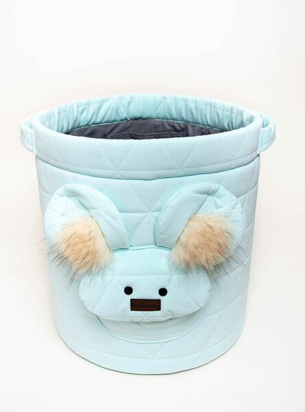 Kinder Hop Koš na hračky Triangles Aquamarine světle modrý 1ks porovnat ceny