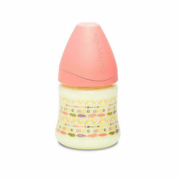 SUAVINEX Láhev kulatá savička Latex 150ml Růžový Indián porovnat ceny