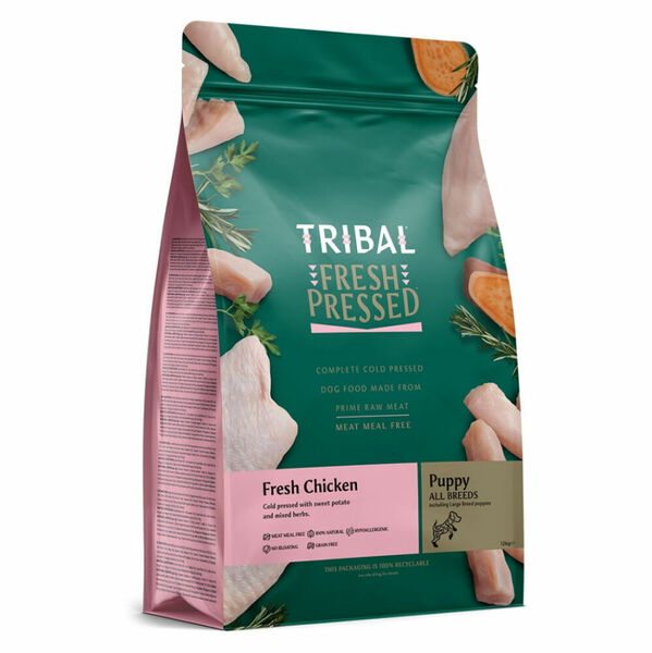 TRIBAL Fresh Pressed Chicken Puppy granule pro šteňata 1 ks, Hmotnost balení: 12 kg porovnat ceny