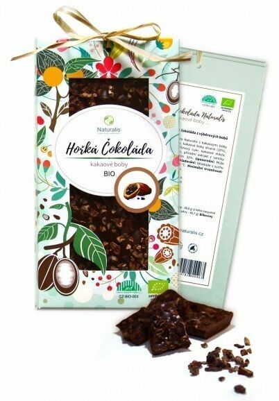 Naturalis Bio Hořká čokoláda s kakaovými boby 80g porovnat ceny