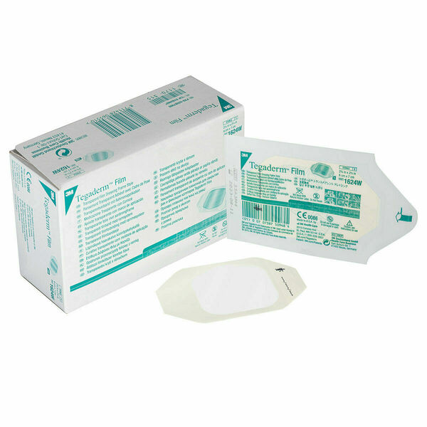 3M Tegaderm transparentní krytí s rámečkem 1624W 6 cm x 7 cm 100 ks porovnat ceny