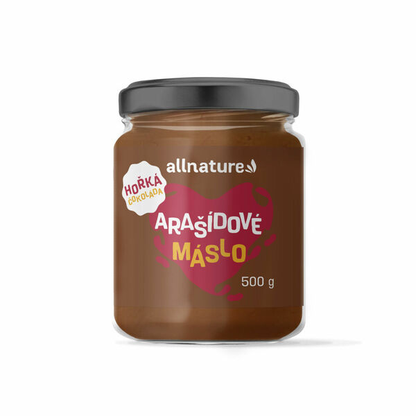ALLNATURE Arašídové máslo s hořkou čokoládou 500 g porovnat ceny