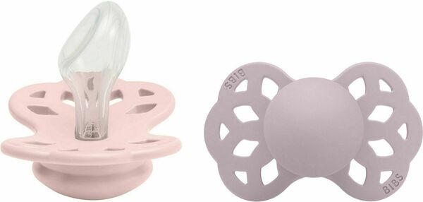 Bibs Infinity anatomické dudlíky ze silikonu, velikost 2, Blossom / Dusky Lilac 2 ks porovnat ceny