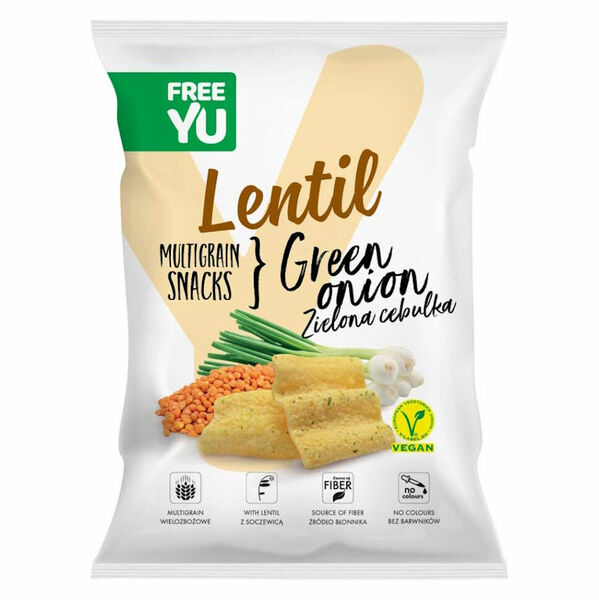 FREEYOU Lentil multigrain snack green onion bylinkové chipsy 70 g porovnat ceny