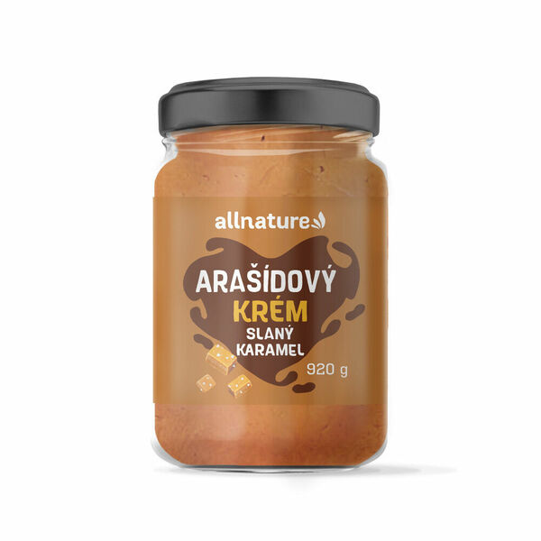 ALLNATURE Arašídový krém slaný karamel 920 g porovnat ceny