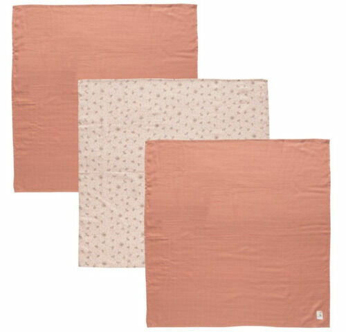 Bébe-Jou Mušelínová plenka 70x70 cm set 3ks Fabulous Wish Pink porovnat ceny