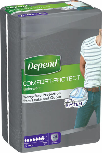 Depend natahovací kalhotky Normal L/XL pro muže 9ks porovnat ceny