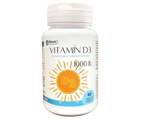 Novax Naturpharma Vitamín D3 60 tablet porovnat ceny