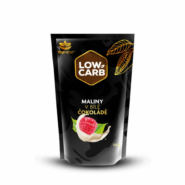 TOPNATUR Low carb maliny v bílé čokoládě 100 g porovnat ceny