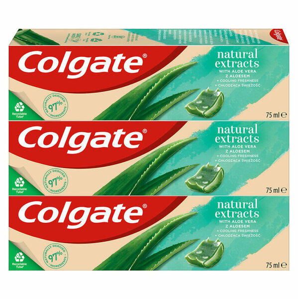 COLGATE Natural Extracts Aloe Vera zubní pasta 3 x 75ml porovnat ceny
